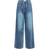 Object Bindebånd I Taljen Jeans Med Vide Ben