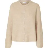 Selected Cardigan 'SLFLulu' beige-meleret