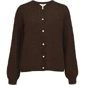 Object Cardigan 'OBJFlora' mørkebrun