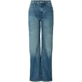 Pieces Dame Kate lige ben jeans Medium Blue Denim