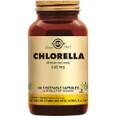 Solgar , Chlorella (Brokkensænkende Cell-Væg), 100 Vegetariske Kapsler (520 mg per Kapsel)