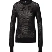 G-Star Pointelle Knit Pullover - Black - Women