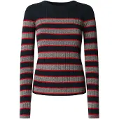Pepe Jeans Pepe Jeanstil kvinder. PL7000006 Clarisse marineblå trøje (XS), Casual, Viscose
