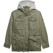 Superdry Superdrytil kvinder. W5011918A Grøn Parka Hooded Military (S), Casual, Bomuld