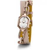 Furla Analogt ur 'octagonal' rosa guld