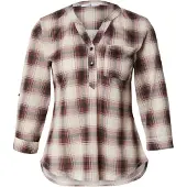 Hailys Bluse 'Di44nara' creme / bordeaux / sort