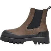 ONLY Chelsea Boots 'ONLBUZZ-2' brun / sort