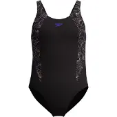 Speedo Badedragt - HyperBoom Splice Muscleback - Sort/Fersken - - 5-6 år (110-116) - Badetøj