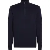 Tommy Hilfiger halvzip trøje navy Blå Mørkeblå måle