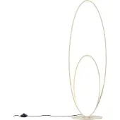 QAZQA Design gulvlampe beige inkl. LED 3-trins dæmpbar - Boomerang