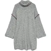 Vero Moda Strikkjole 'AWElla' grå-meleret