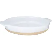 Lurch Terra Nova Ovnfast fad, rundt, hvid/creme
