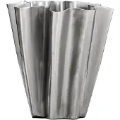 House Doctor Flood vase 13 cm Børstet sølv