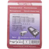 Haneström Støvsugerposer, syntetfiber, 5stk.