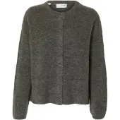 Selected Cardigan 'SLFLulu' mørkegrå