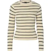 Pieces Pullover champagne / sort
