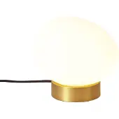 QAZQA Design bordlampe messing med opalglas - Sally