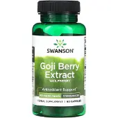 Swanson Health , Goji Bær Ekstrakt, 500 mg, 60 kapsler