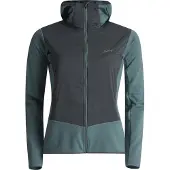 Lundhags Padje Merino Block Hoodie W, mellemlag, dame, blå/grå