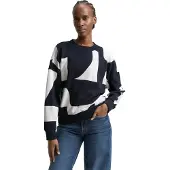 Tom Tailor DENIM Sweatshirt navy / hvid