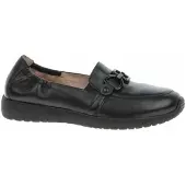 Caprice Slipper, black, made of Leather, Size 42