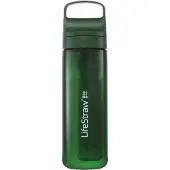 LifeStraw Go Terrace Green GO-650ML-TERGRN BPA-Free Plastic, water bottle with 2-stage filter, 650 ml