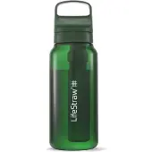 LifeStraw Go Terrace Green GO-1L-TERGRN BPA-Free Plastic, water bottle with 2-stage filter, 1L