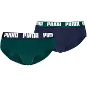 Puma Briefs (2-Pack) Men, Clothing, Green/Blue, 2