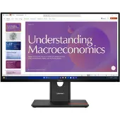 Lenovo ThinkVision T24d-40 - LED-skærm - 24 (23.8 til at se) - 1920 x 1080 Full HD (1080p) @ 120 Hz - IPS - 250 cd/m² - 1500:1 - 4 ms - HDMI, DisplayPort, USB-C - højtalere - formørkelsessort