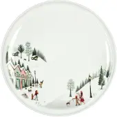 Pillivuyt Plate flat straight edge Winter 26 cm White Ovenproof porcelain
