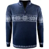 Kama Rune, merino sweater, herre, marineblå