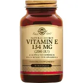 Solgar , Naturligt Opkaldt Vitamin E, 134 mg (200 IU), 100 Softgels