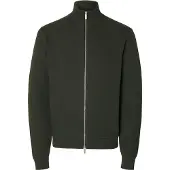 Selected Cardigan 'SLHDane' mørkegrøn