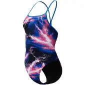 Speedo Badedragt til kvinder Fl Printed Turnback Af str. 30