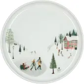Pillivuyt Plate flat straight edge Winter 15.5cm White Ovenproof porcelain
