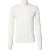 HUGO Rullekravesweater i merinould med broderet logo