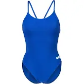 Arena Badedragt 'Lace Back Solid' blå / hvid