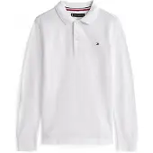 Tommy Hilfiger Shirts 'Essential Regular Fit Long Sleeve' navy / rød / hvid