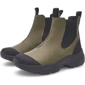 Woden Chelsea Boots 'Siri' khaki / sort