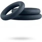 Huismerk 3piece Cock Ring Set Grey