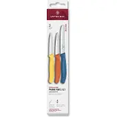 Victorinox Swiss Classic skrælleknivssæt 3 stk. Gul-orange-blå