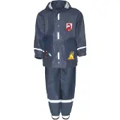 Playshoes Funktionsjakkesæt 'Feuerwehr' marin / mørkegul / sølvgrå / rød