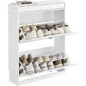 SoBuy Hvidt Skoskab 75x24x96 cm