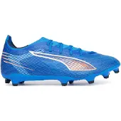 Puma ULTRA 6 MATCH FG/AG Football Boots Unisex, Shoes, Ultra Blue/White/Glowing Red, 40.5