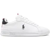 Ralph Lauren Polo Ralph Laurentil mænd. 809860883003 Heritage Court II læder sko hvid (38), Fast, Blonder, Casual