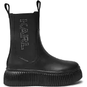 Karl Lagerfeld Chelsea Boots 'KREEPER LO' sølvgrå / sort