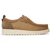 Clarks Herre Premium Ftr2lo Wallabee Sko Dark Sand Combi