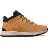 Timberland Timberlandunisex til børn. TB0A2G8K2311 Sprint Trekker Læder Ankelstøvler Brun (38), Fast, Blonder, Casual, Bæredygtig, børnetøj
