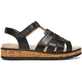 Caprice Sandal, black, made of Leather without heel, Size 36