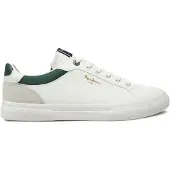 Pepe Jeans Pepe Jeanstil mænd. PMS30839 Træningssko Kenton Court hvid (41), Fast, Blonder, Casual, Bomuld
